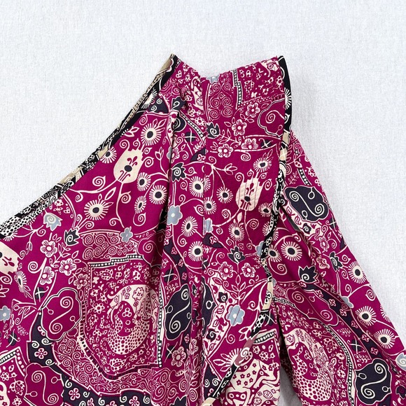ISABEL MARANT ETOILE Carina Top Womens 40 Pink Printed One Shoulder Blouse - Picture 5 of 16